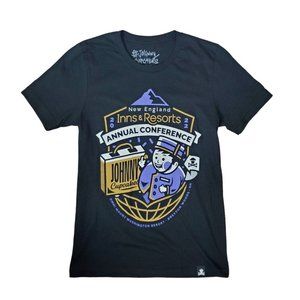 Johnny Cupcakes Shirt Adult Small Black NE Inns & Resorts 2022 Cotton Casual Tee